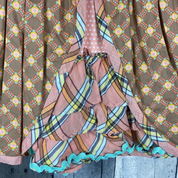 Matilda Jane Pecan Sandy Plaid Skort Size 6 - Picture 5 of 12